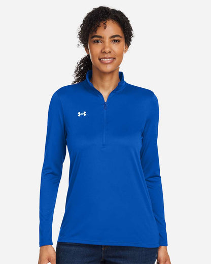 Under Armour Women's Team Tech™ Half-Zip Pullover 1376862 #colormdl_Royal/ White