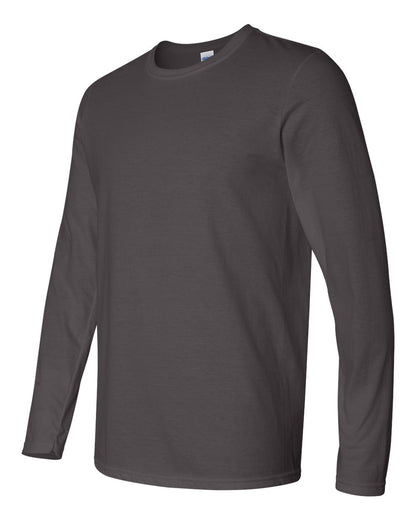 Gildan Unisex Softstyle® Long Sleeve T-Shirt 64400 #color_Charcoal