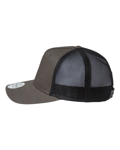 LEGACY Five-Panel Trucker Cap ROADIE #color_Charcoal Slub/ Black