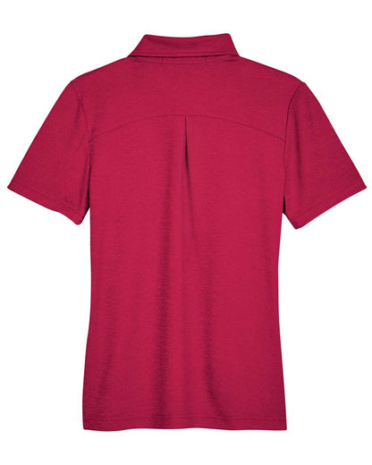 Devon & Jones Women's CrownLux Performance® Address Melange Polo DG22W #color_Red Heather