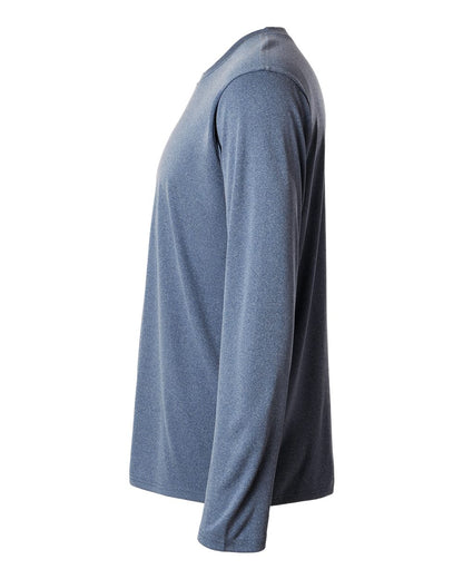 AllPro Unisex Pro-Lock Performance Long Sleeve T-Shirt 48400 #color_Heather Navy