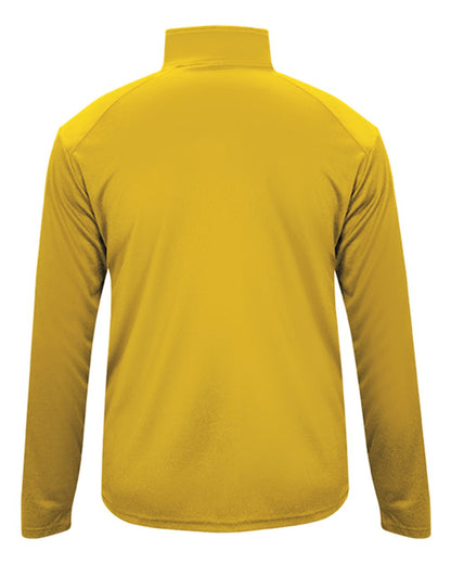 Badger Youth B-Core Quarter-Zip Pullover 2102 #color_Gold/ Graphite