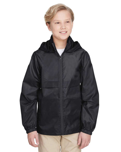 Team 365 Youth Zone Protect Lightweight Jacket TT73Y #colormdl_Black