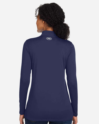 Under Armour Women's Team Tech™ Half-Zip Pullover 1376862 #colormdl_Midnight Navy/ White