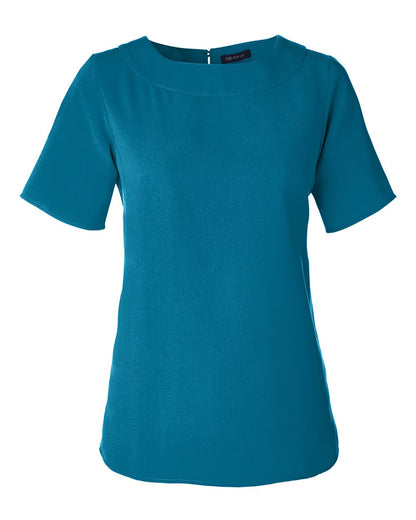 Devon & Jones Women's Perfect Fit™ Boat Neck Blouse DP613W #color_Dark Teal