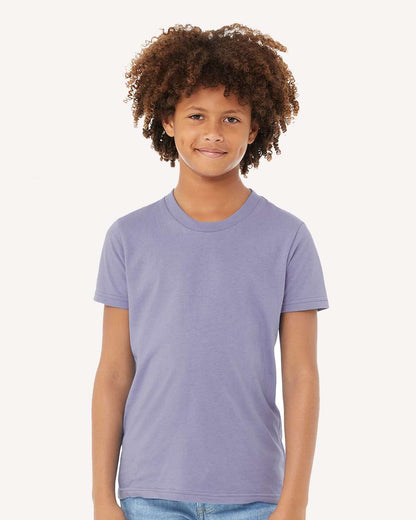 BELLA + CANVAS Youth Jersey Tee 3001Y #colormdl_Dark Lavender