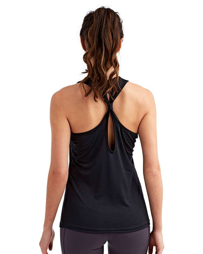 TriDri Women's Knot Back Venus Tank TD042 #colormdl_Black