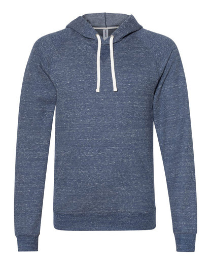 JERZEES Unisex Snow Heather French Terry Raglan Hooded Sweatshirt 90MR #color_Navy