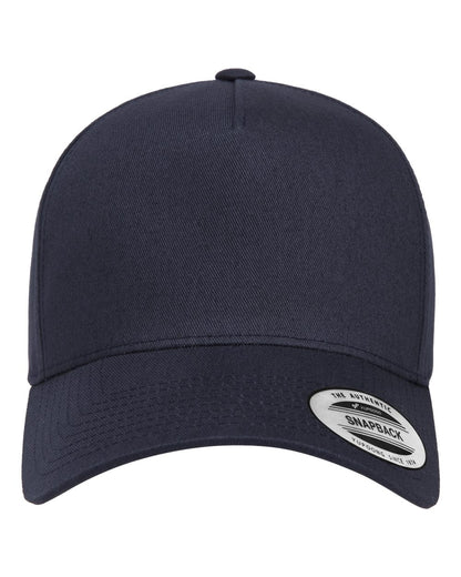YP Classics Retro Cotton Blend Trucker Snapback Cap 5079 #color_Navy