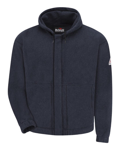 Bulwark Flame Resistant Fleece Full-Zip SMH6 #color_Navy