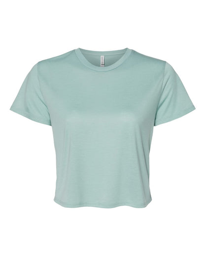 BELLA + CANVAS Women’s Flowy Crop Tee 8882 #color_Dusty Blue