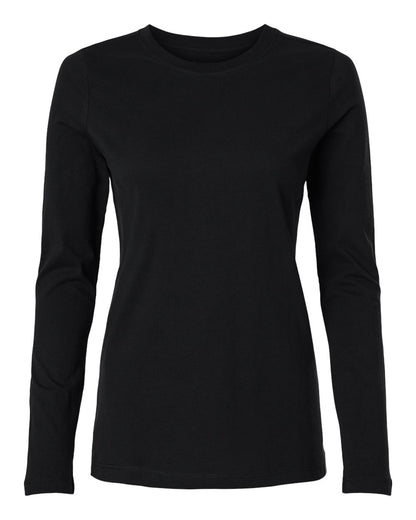 Jaanuu Women's RegenX Cotton Underscrub Long Sleeve T-Shirt W30002U #color_Black