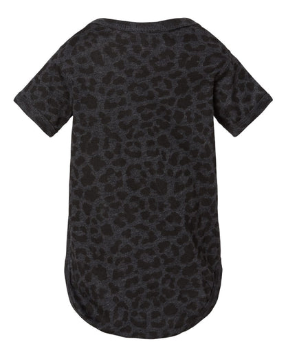 Rabbit Skins Infant Fine Jersey Bodysuit 4424 #color_Black Leopard