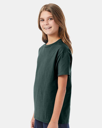 Hanes Authentic Youth T-Shirt 5450 #colormdl_Deep Forest