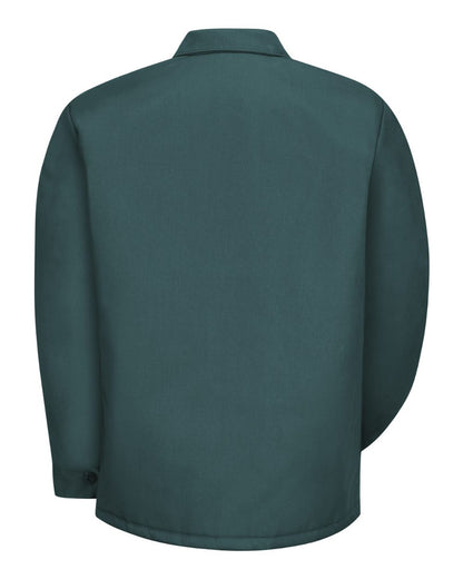 Red Kap Men's Perma-Lined Panel Jacket JT50 #color_Spruce Green