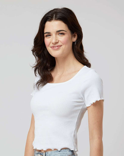 Boxercraft Women's Baby Rib T-Shirt BW2403 #colormdl_White