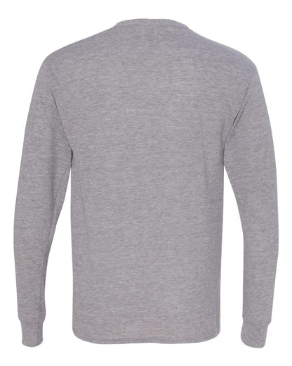 JERZEES Unisex Dri-Power® Performance Long Sleeve T-Shirt 21MLR #color_Athletic Heather