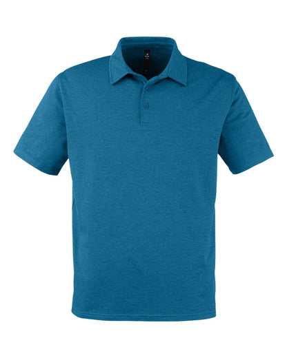Glyder Men's Fairway Marbled Jersey Polo MDP1799 #color_Moroccan Blue