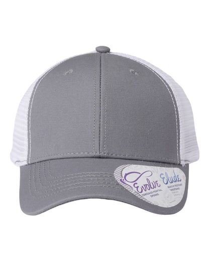 Infinity Her Women's Modern Trucker Cap CHARLIE #color_Grey/ White