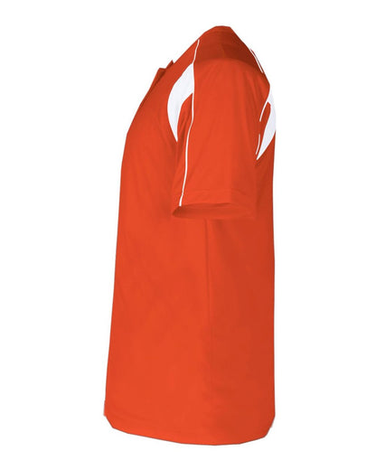 Alleson Athletic B-Core Pro Placket Jersey 7937 #color_Burnt Orange/ White