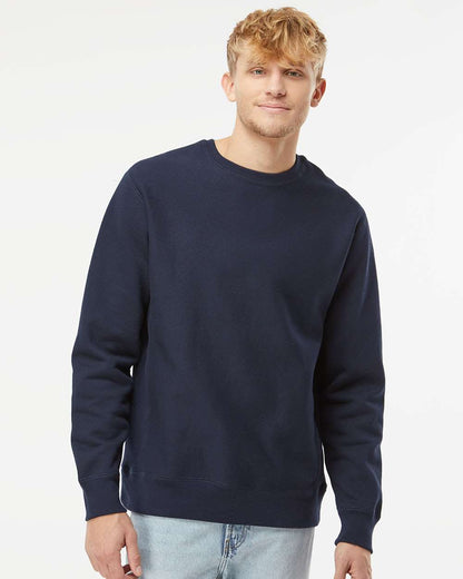 Independent Trading Co. Unisex Legend Premium Heavyweight Cross-Grain Crewneck Sweatshirt IND5000C #colormdl_Classic Navy