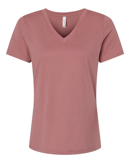 BELLA + CANVAS Women’s Relaxed Jersey V-Neck Tee 6405 #color_Mauve