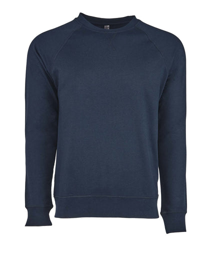 Next Level Laguna Raglan Crewneck Sweatshirt 9000 #color_Midnight Navy