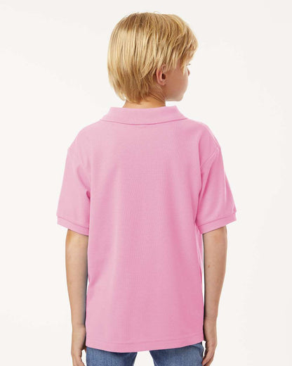 AllPro Youth Pique Polo 62800Y #colormdl_Light Pink