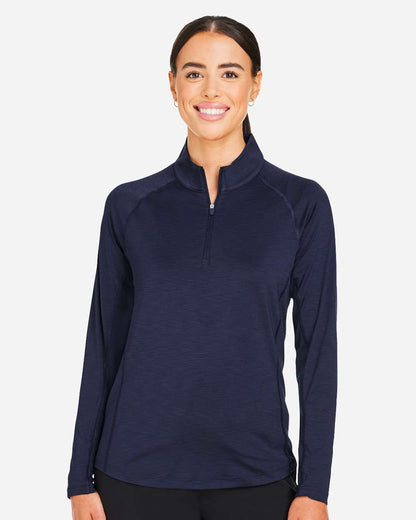 Puma Golf Women's You-V Quarter-Zip Pullover 625902 #colormdl_Deep Navy