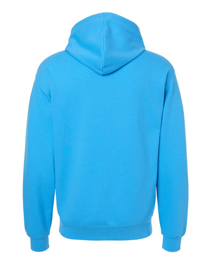 JERZEES Unisex Ultimate CVC Hooded Sweatshirt IC49MR #color_Soul Blue Heather