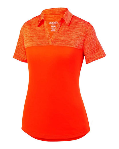 Augusta Sportswear Women's Shadow Tonal Heather Polo 5413 #color_Orange