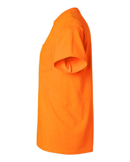 Gildan Unisex Ultra Cotton® Pocket T-Shirt 2300 #color_Safety Orange