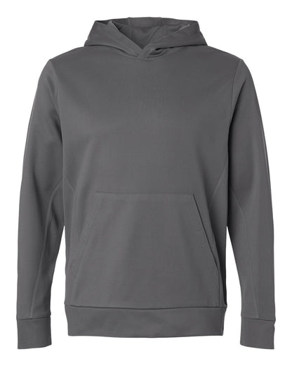 Team 365 Unisex Squad Hooded Tech Fleece Pullover TT400 #color_Sport Graphite