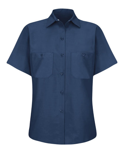 Red Kap Women's Industrial Work Shirt SP23 #color_Navy