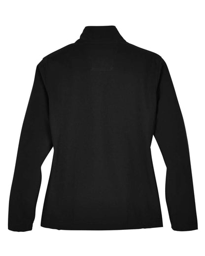 Team 365 Women's Leader Soft Shell Jacket TT80W #color_Black