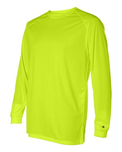 Badger B-Core Long Sleeve T-Shirt 4104 #color_Safety Yellow