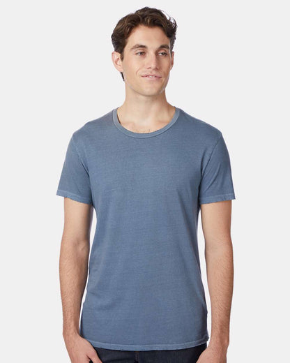 Alternative Heritage Garment Dyed Distressed Tee 4850 #colormdl_Dark Blue Pigment