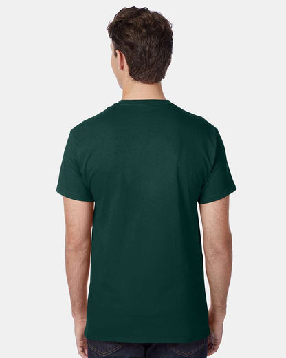Hanes Men's Authentic Pocket T-Shirt 5590 #colormdl_Deep Forest