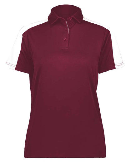 Augusta Sportswear Women's Two-Tone Vital Polo 5029 #color_Maroon/ White