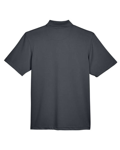 Harriton Men's Advantage Snag Protection Plus IL Snap Placket Polo M345 #color_Dark Charcoal