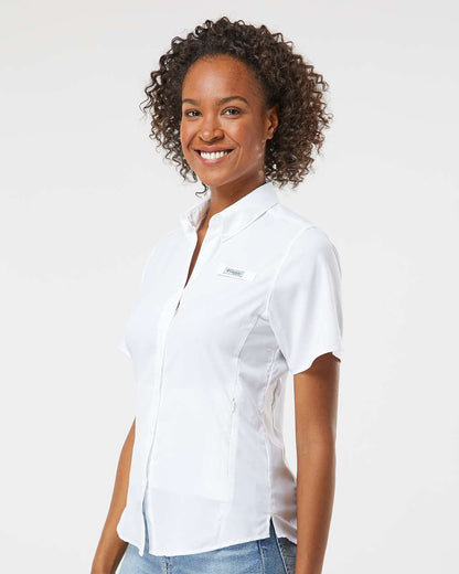 Columbia Women's PFG Tamiami™ II Short Sleeve Shirt 212466 #colormdl_White