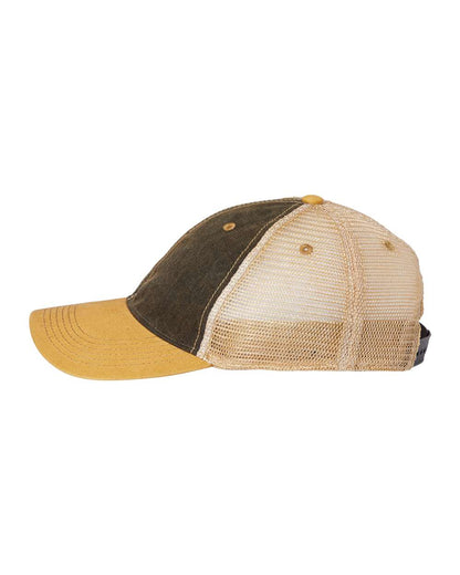 LEGACY Old Favorite Trucker Cap OFA #color_Black/ Yellow/ Khaki