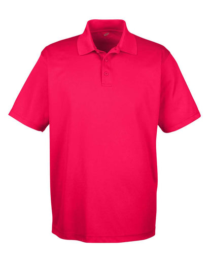 UltraClub Men's Cool & Dry Mesh Piqué Polo 8210 #color_Red