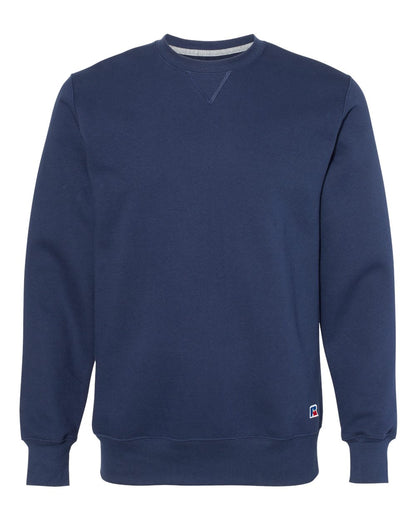 Russell Athletic Unisex Cotton Rich Crewneck Sweatshirt 82RNSM #color_Navy