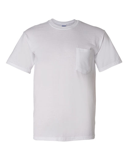 Gildan Unisex DryBlend® Pocket T-Shirt 8300 #color_White