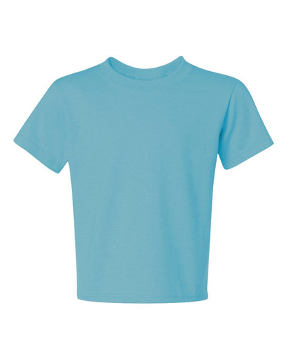 JERZEES Youth Dri-Power® 50/50 T-Shirt 29BR #color_Aquatic Blue