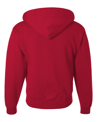 JERZEES Unisex Super Sweats NuBlend® Full-Zip Hooded Sweatshirt 4999MR #color_True Red