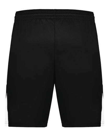 Augusta Sportswear Youth Step-Back Basketball Shorts 1737 #color_Black/ White