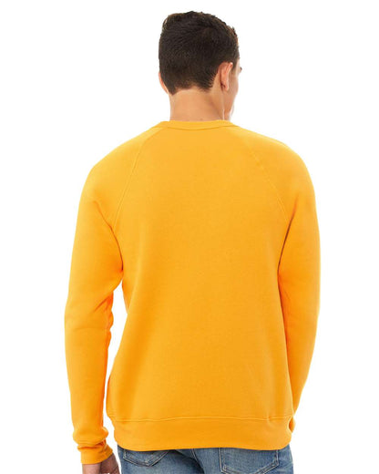 BELLA + CANVAS Sponge Fleece Raglan Crewneck Sweatshirt 3901 #colormdl_Gold