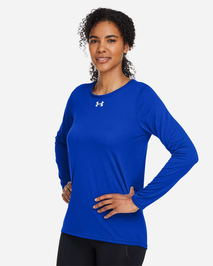 Under Armour Women's Team Tech™ Long Sleeve T-Shirt 1376852 #colormdl_Royal/ White